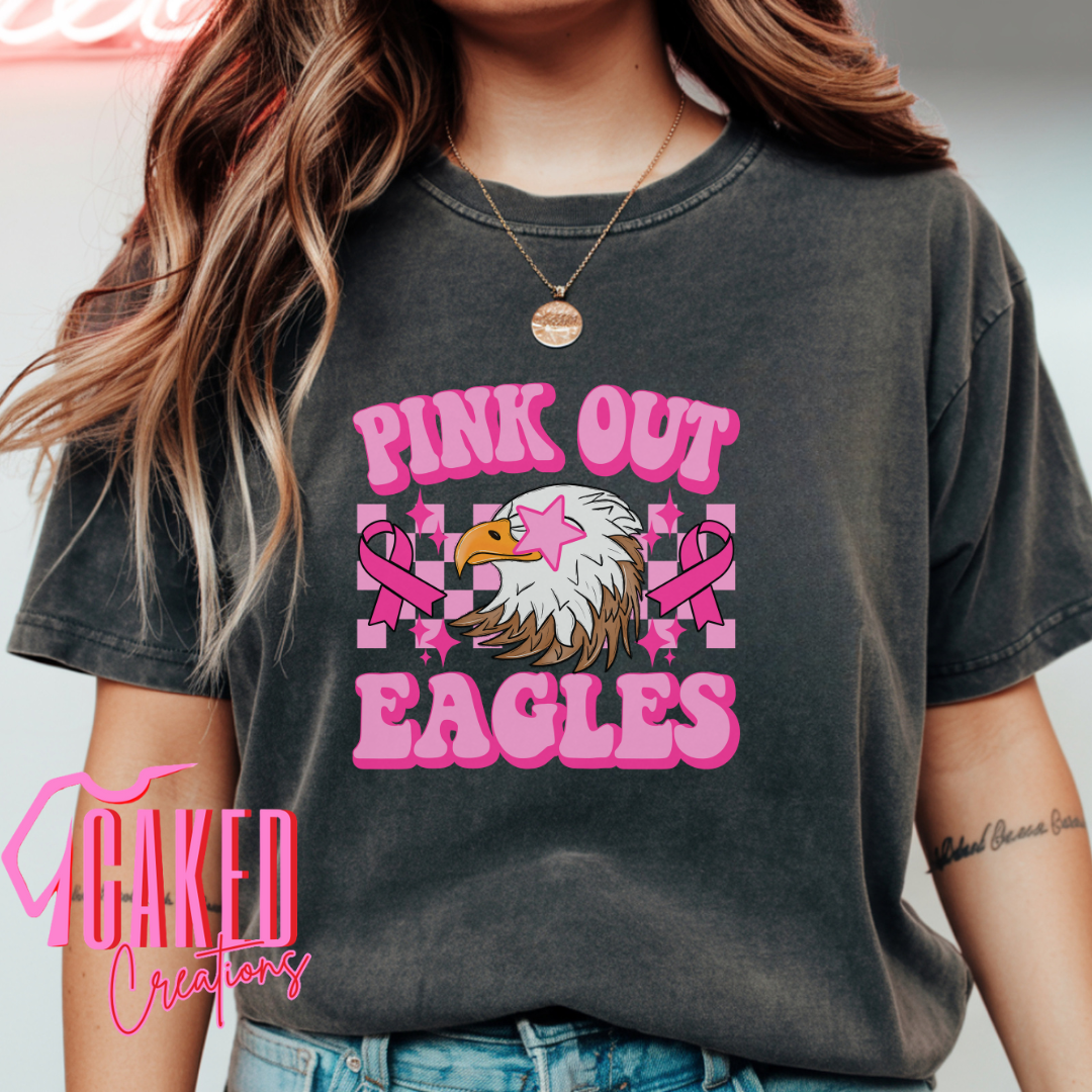 Pink Out Eagles Tee β Breast Cancer Awareness Spirit Shirt