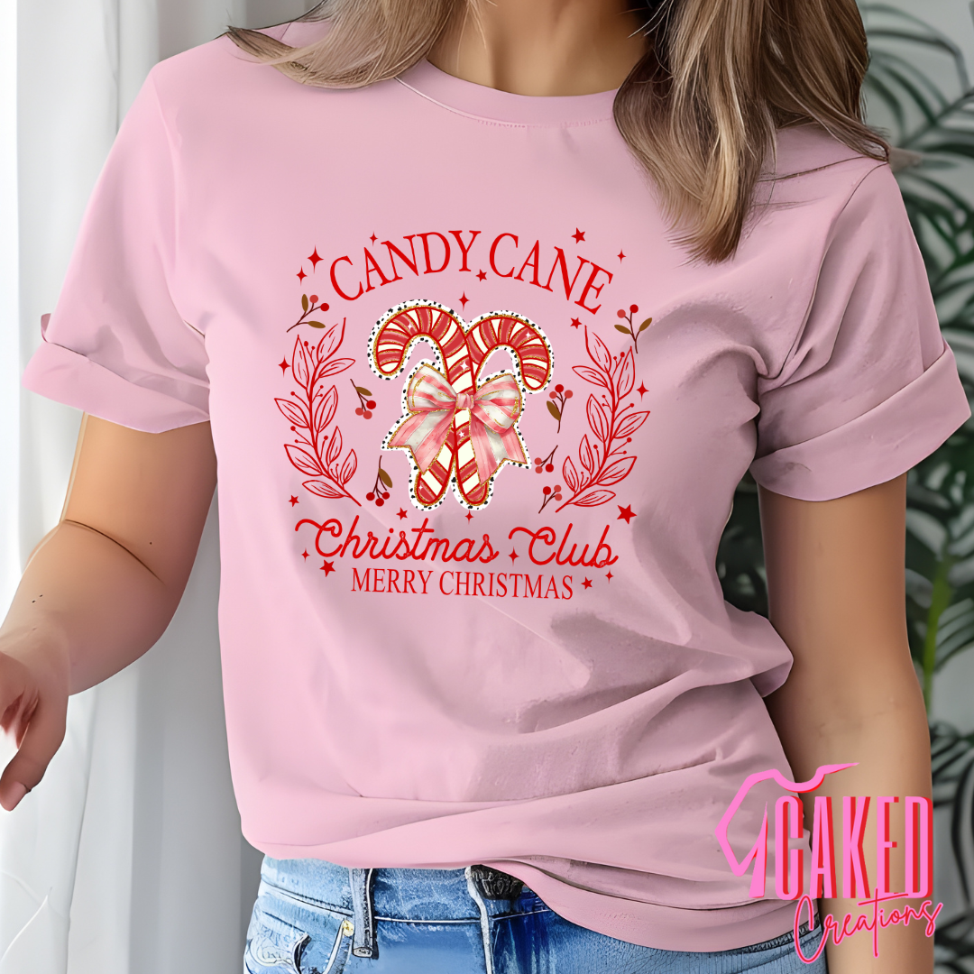Candy Cane Christmas Club Tee