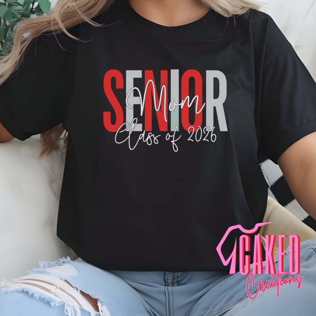 Senior Mom Sweatshirt/Tee – Class of 2026 Graduation Spirit Shirt
