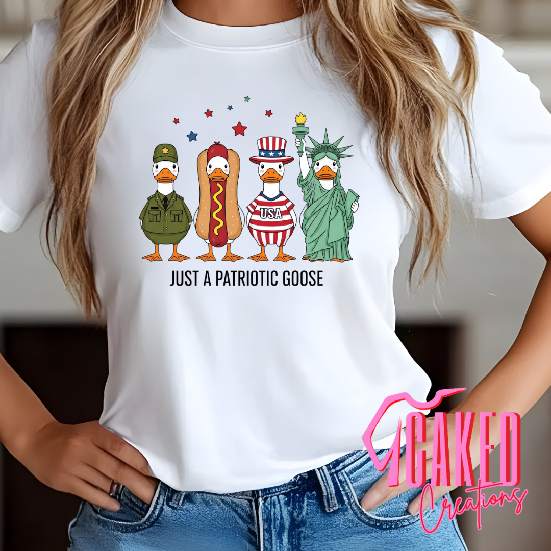 Just a Patriotic Goose Tee