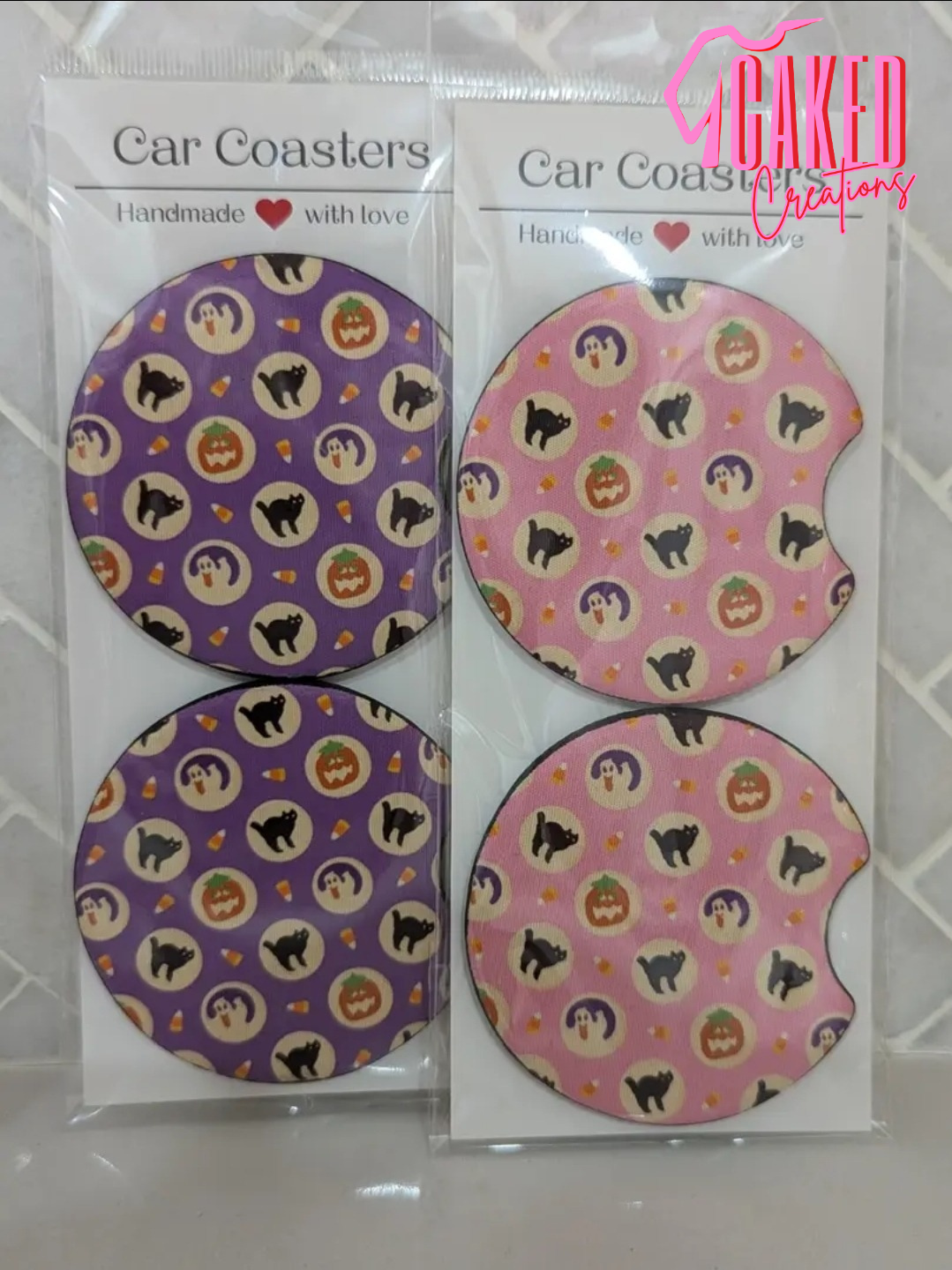 Car Coasters – Handmade Cup Holder Accessories