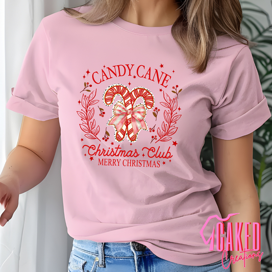 Candy Cane Christmas Club Tee