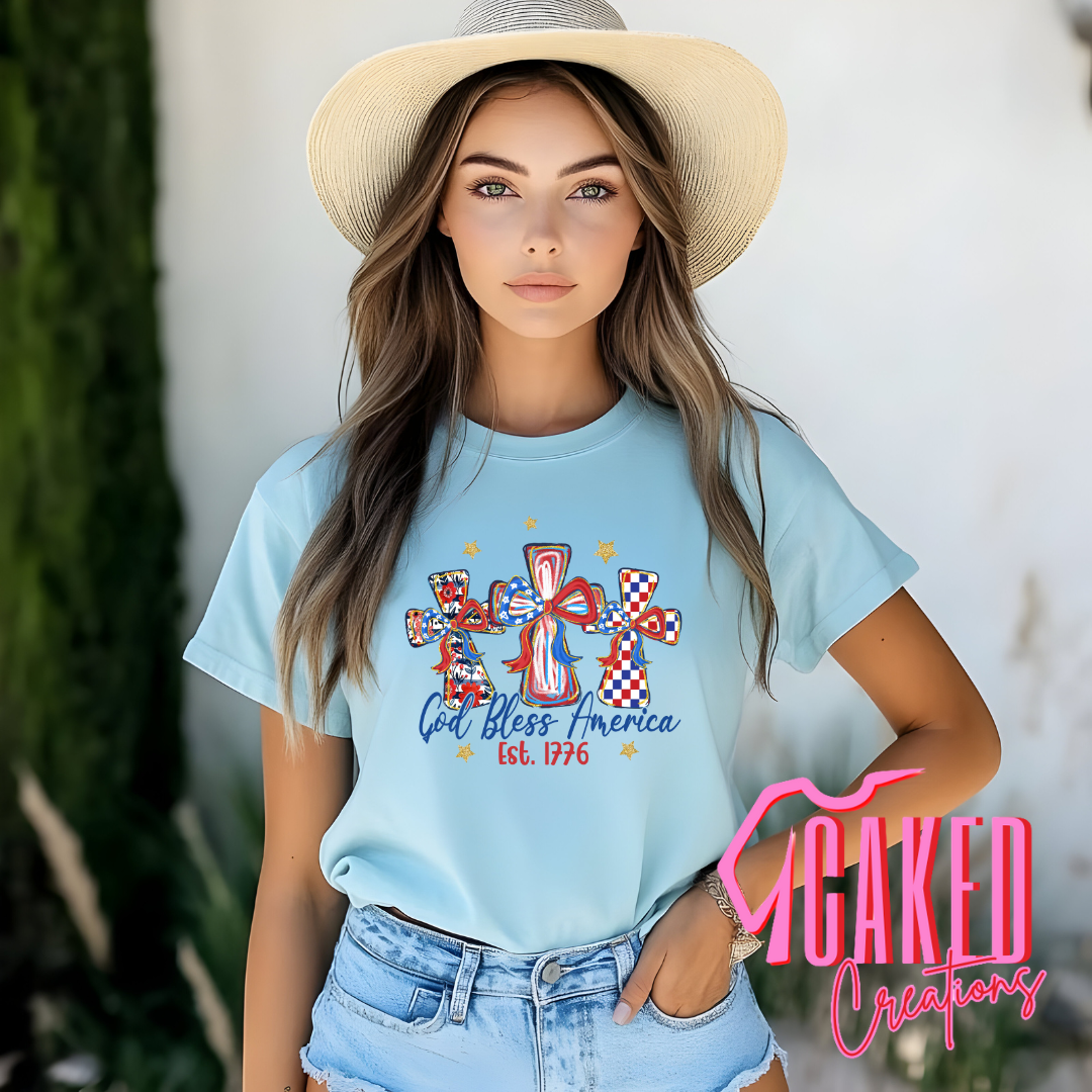Triple Cross “God Bless America” Tee