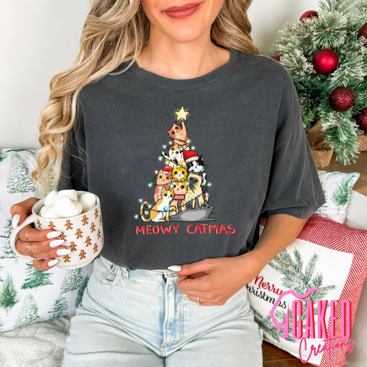 Meowy Catmas Tree Tee