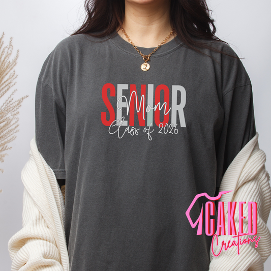 Senior Mom Sweatshirt/Tee – Class of 2026 Graduation Spirit Shirt