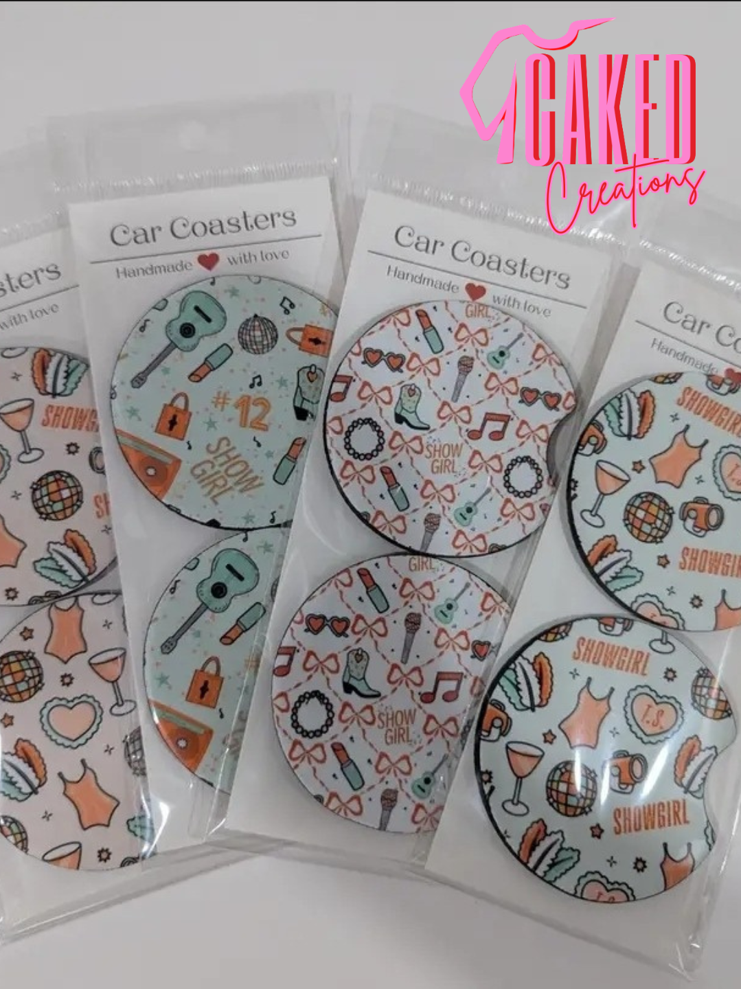 Car Coasters – Handmade Cup Holder Accessories