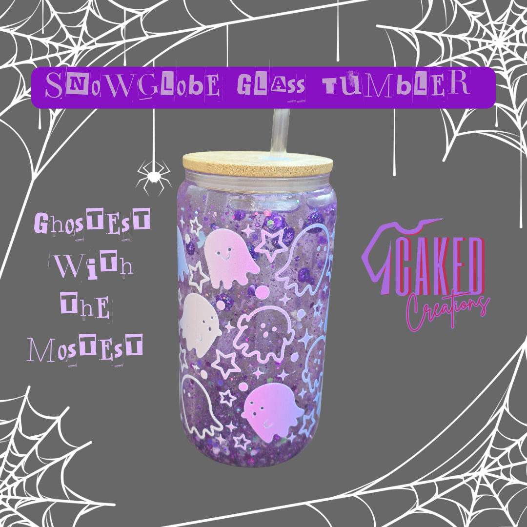 👻 Ghostest With the Mostest – Snow Globe Tumbler