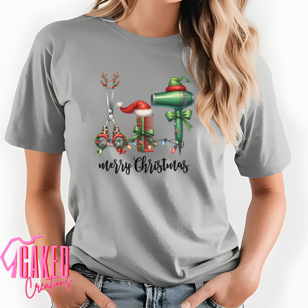 Hairstylist Christmas Tee