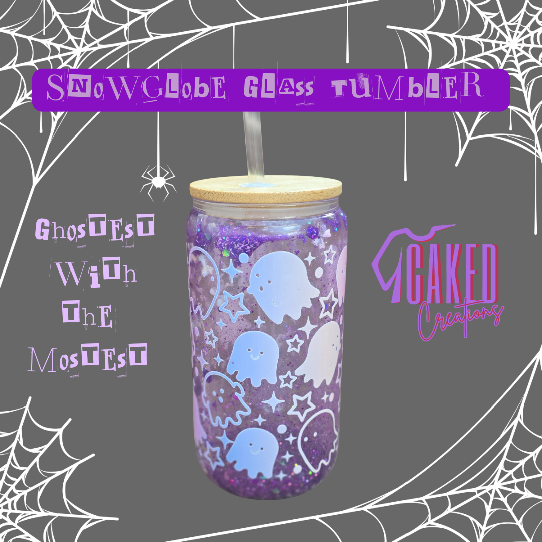 👻 Ghostest With the Mostest – Snow Globe Tumbler