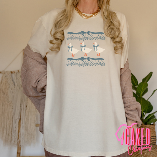 Goose Parade Bow Tee