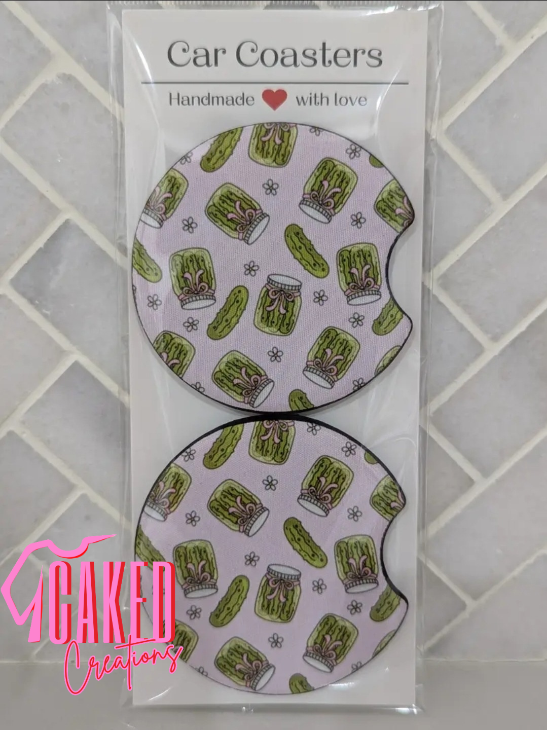 Car Coasters – Handmade Cup Holder Accessories