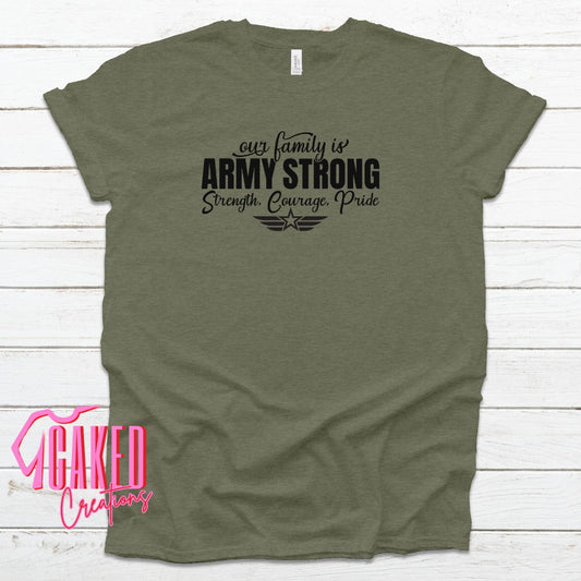 Army Strong Tee – Strength. Courage. Pride.