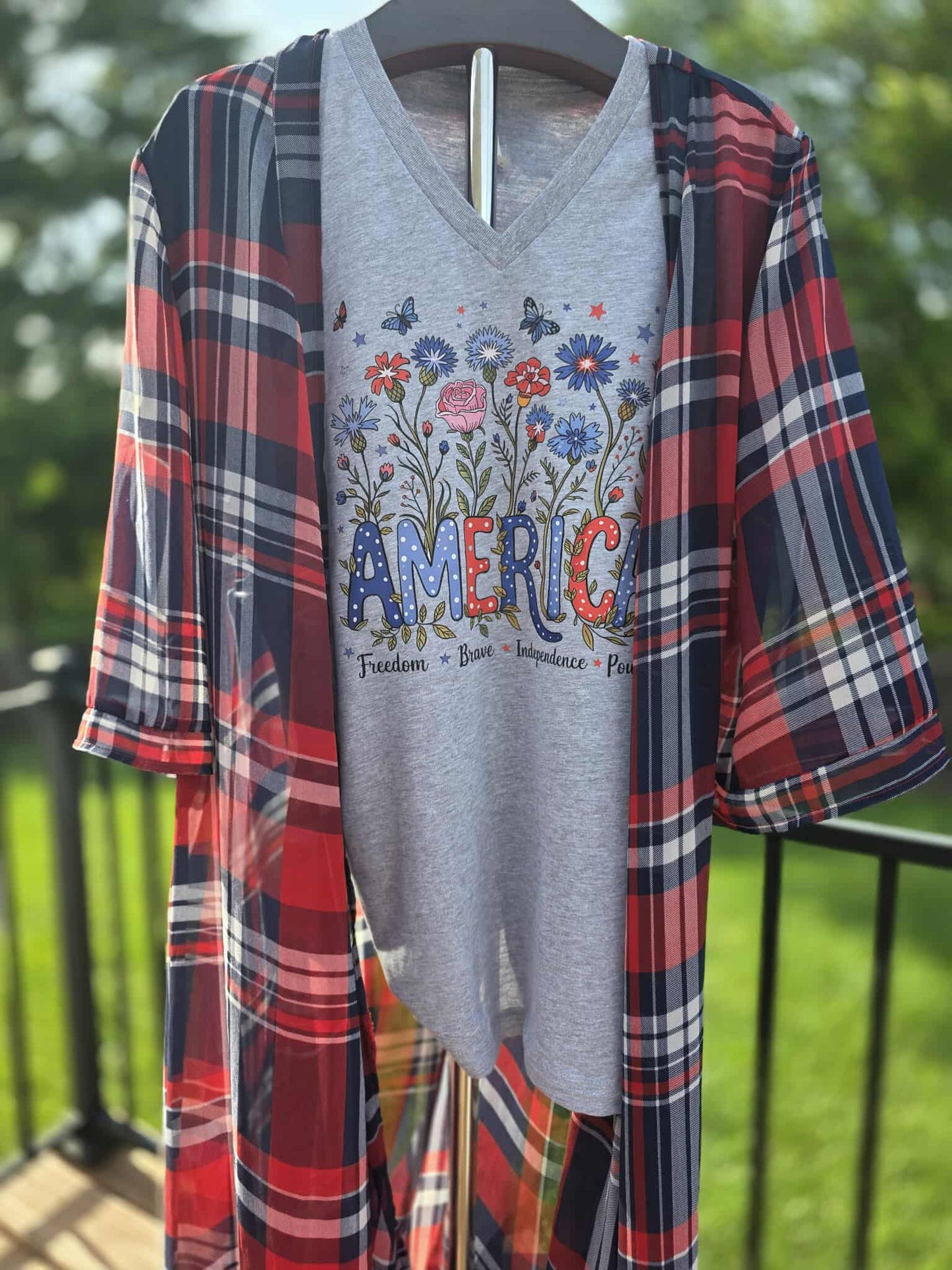 Closet Craving: Red, White & Sheer Plaid Kimono – Torrid 1/2