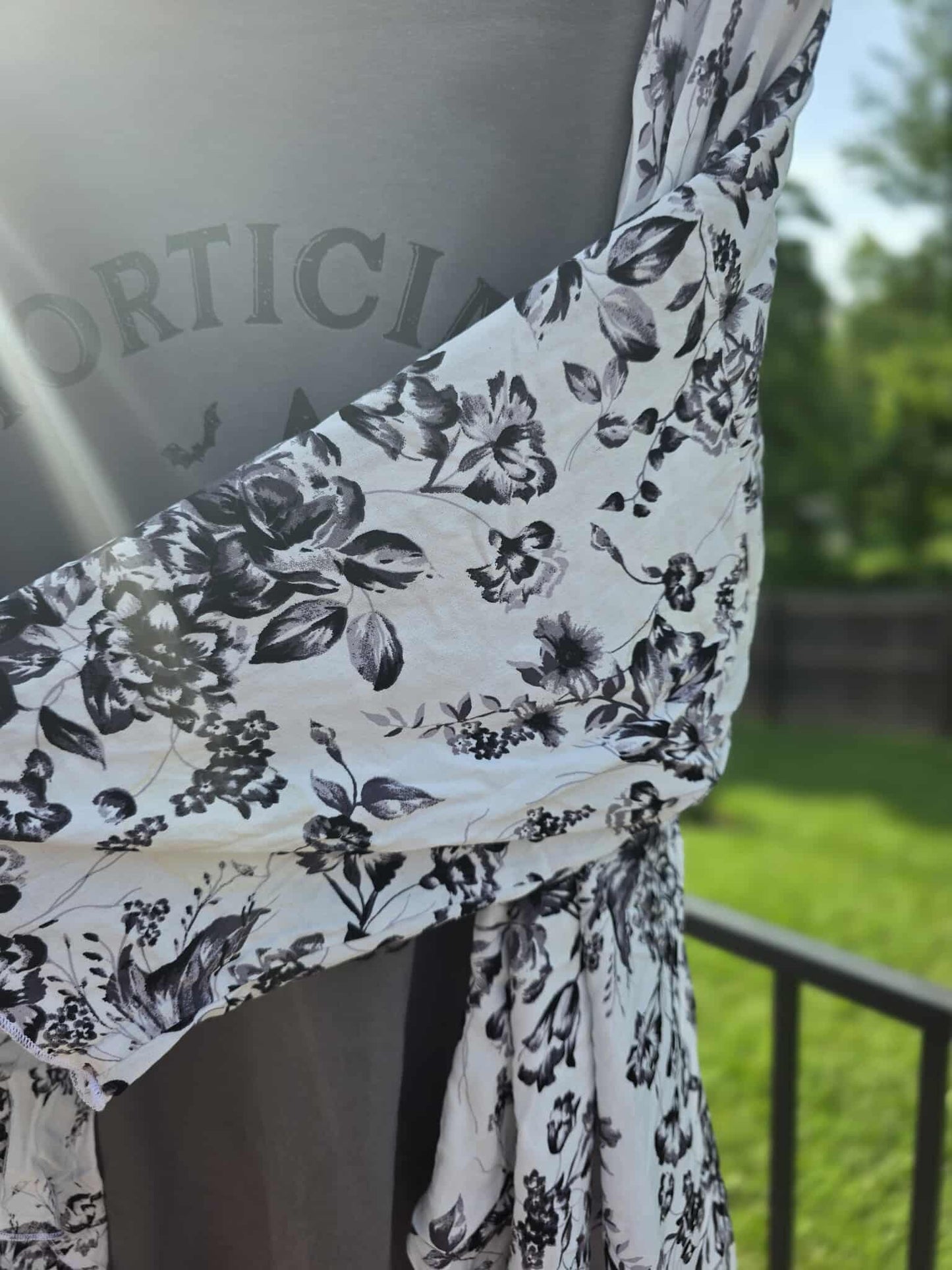 Closet Craving: Black & White Floral Shirley Kimono