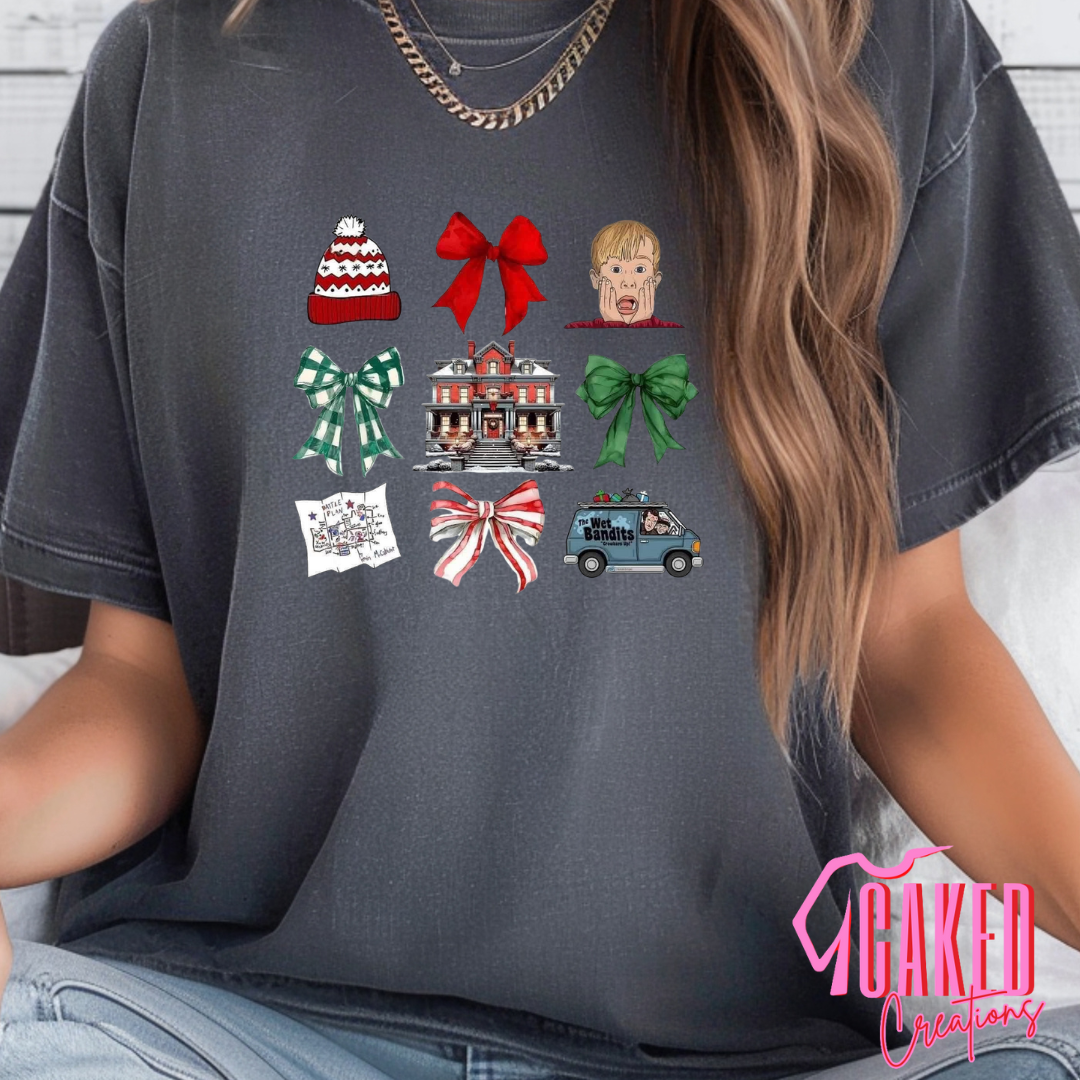 Holiday Movie House Grid Tee