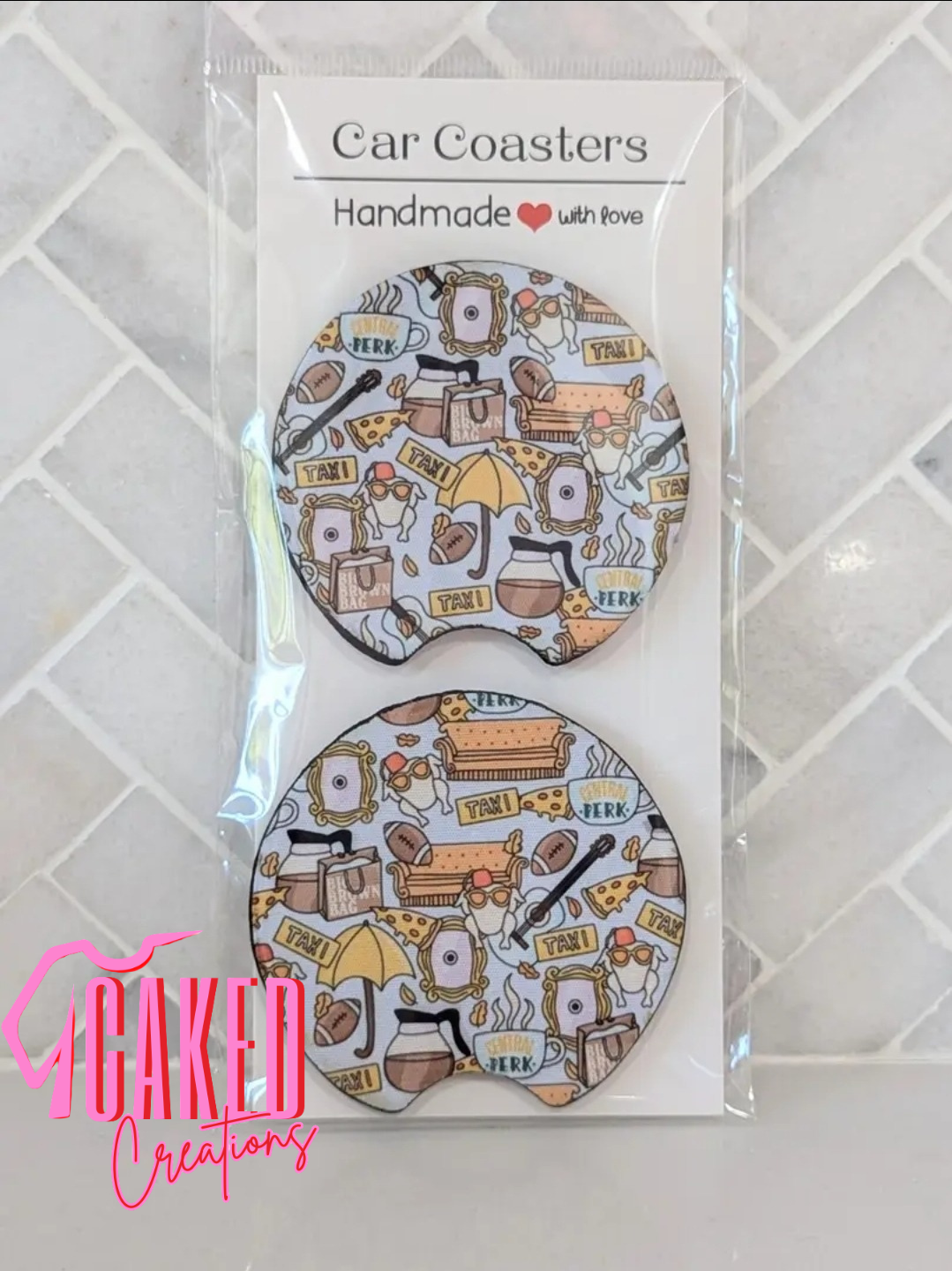 Car Coasters – Handmade Cup Holder Accessories