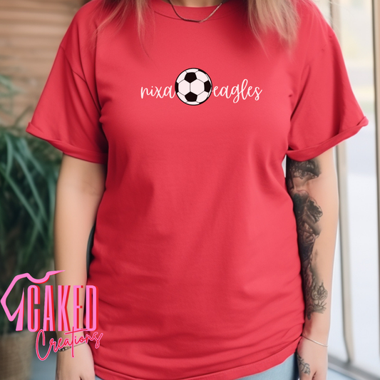 Custom School Soccer Spirit Tee or Sweatshirt – Personalized Team Name & Colors