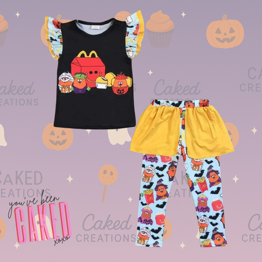 Kids Spooky Snack Squad Outfit (Milk Silk)