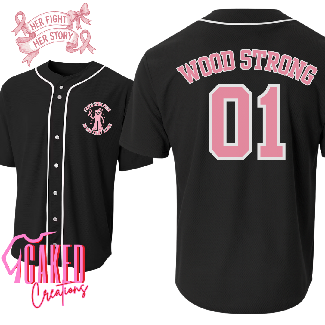 💖 WOOD STRONG Cancer Awareness Jersey